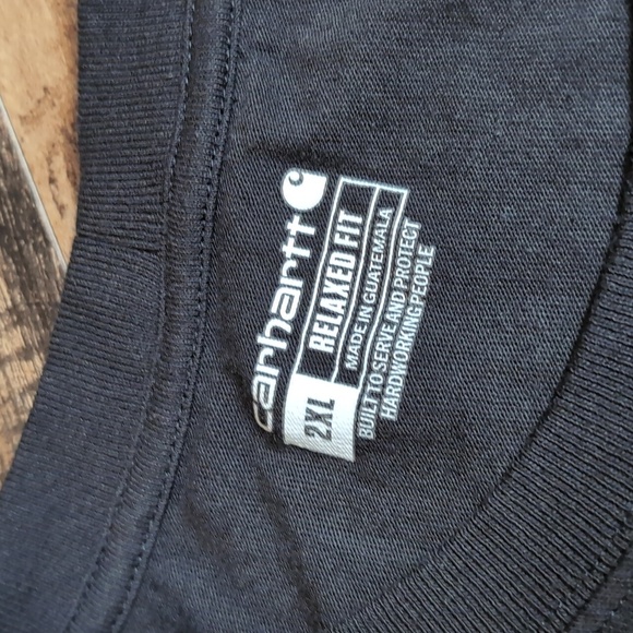 Carhartt Relaxed Fit Camo Stripe T-shirt Size 2XL In Black - Picture 2 of 7